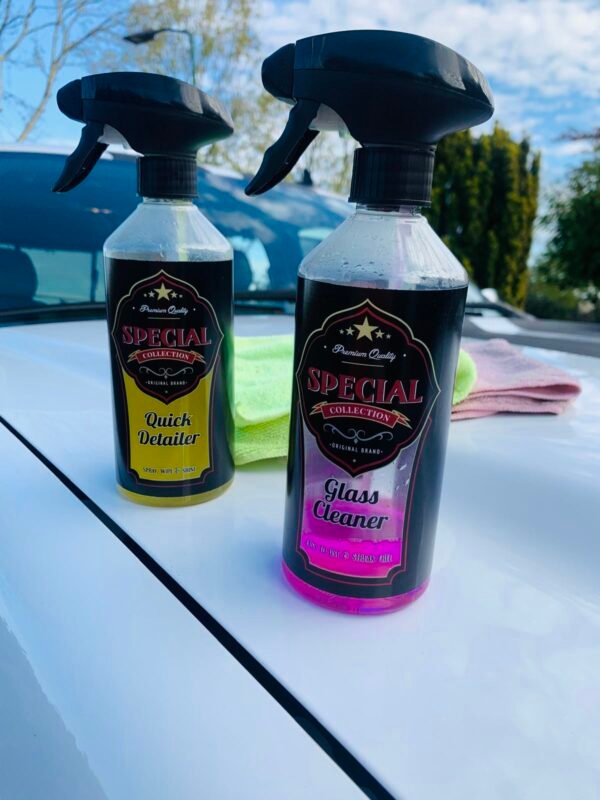 quick detailer en glas reiniger
