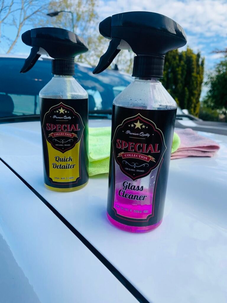 quick detailer en glas reiniger