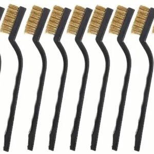 Mini messing borstel